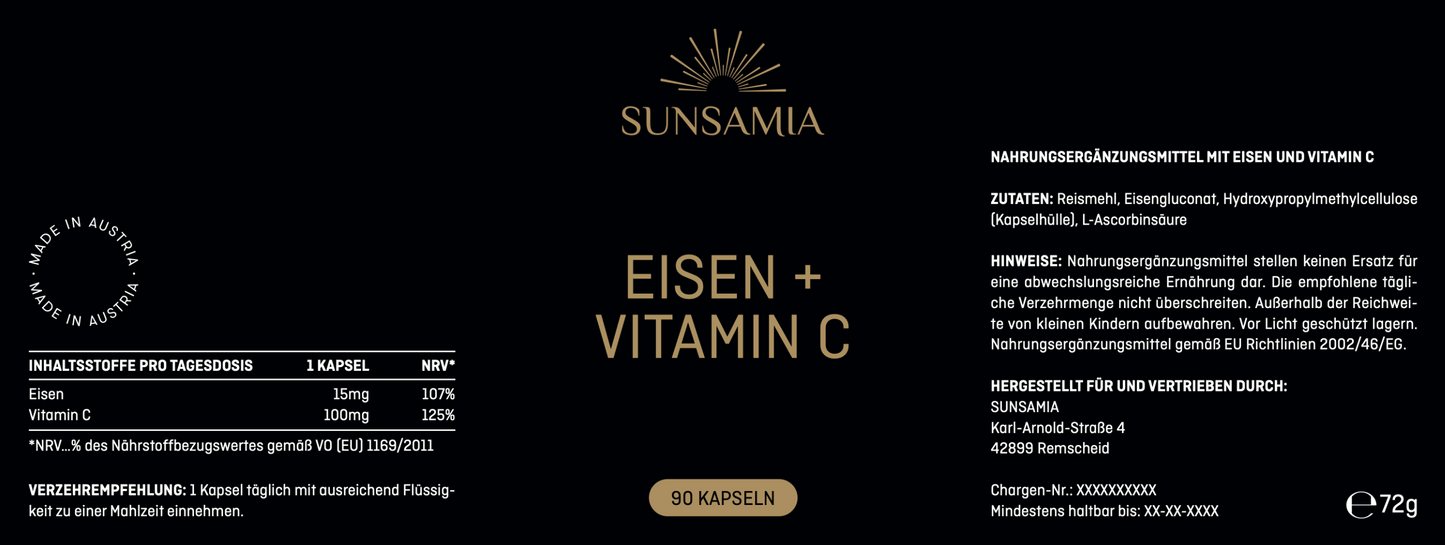 Eisen + Vitamin C