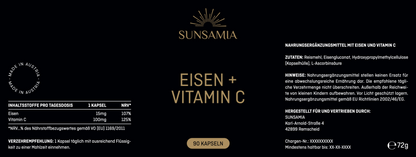 Eisen + Vitamin C