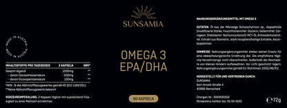 Omega 3 Vegan EPA/DHA