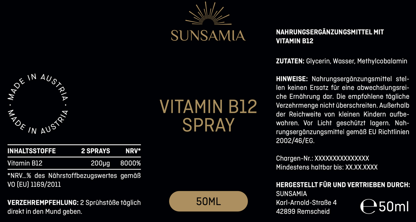 Vitamin B12 Spray - 50ml