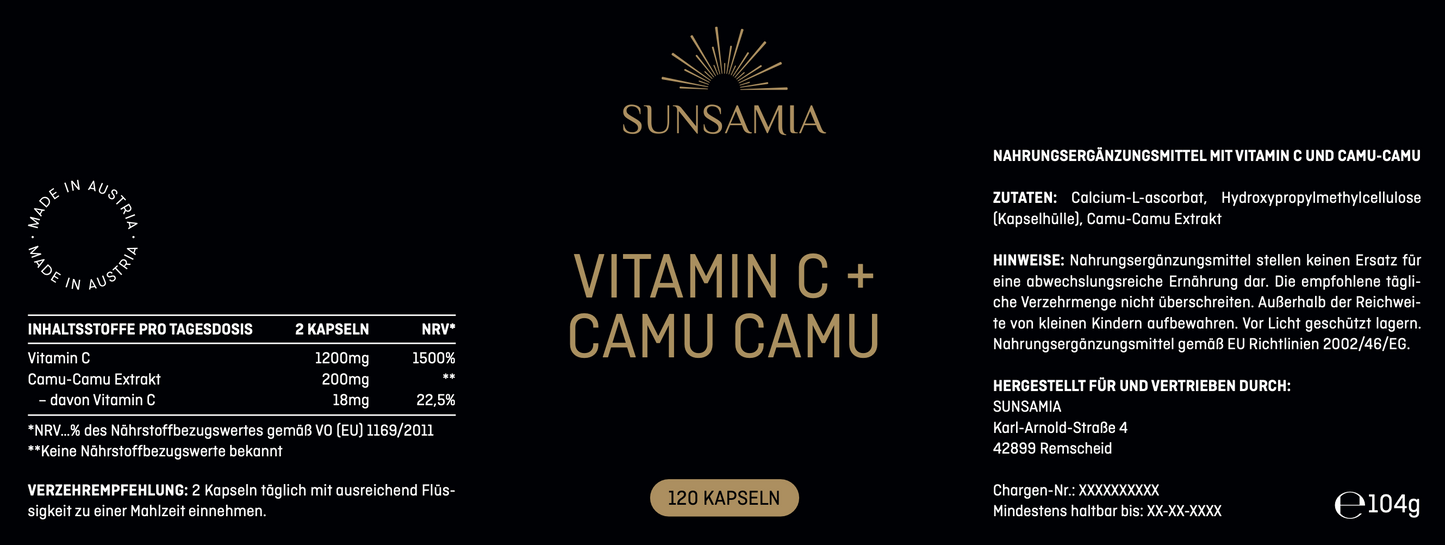 Vitamin C mit Camu Camu